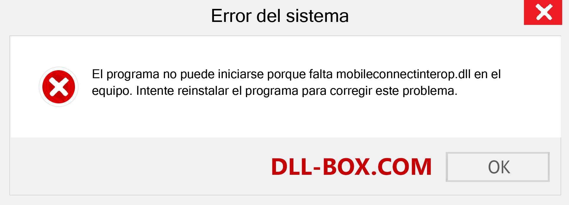 ¿Falta el archivo mobileconnectinterop.dll ?. Descargar para Windows 7, 8, 10 - Corregir mobileconnectinterop dll Missing Error en Windows, fotos, imágenes